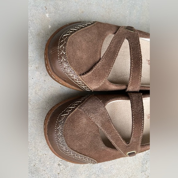 Timberland Earthkeeper Mary Jane Flat Shoe Brown Suede Size 7.5  Excellent - Picture 5 of 15